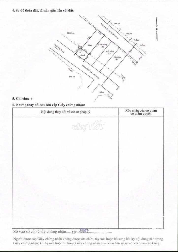 Bán đất 2 mặt tiền trước sau đường xe tải DT 5.5x19m 108m2 giá 4.5tỷ