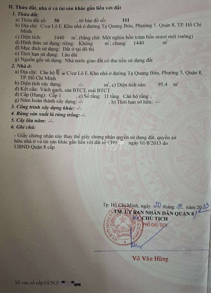 Chính chủ bán căn hộ lầu cao, thang máy, trung tâm Phường Chánh Hưng