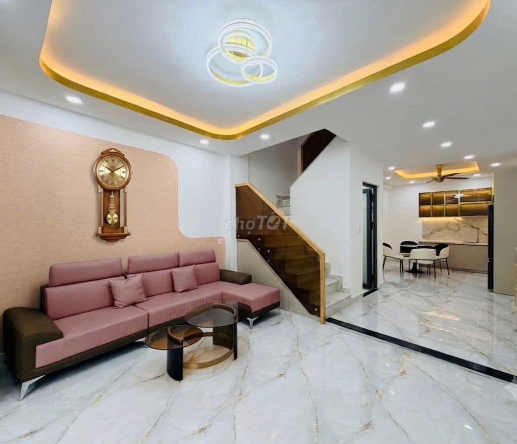 CHUYỂN CHỖ LÀM - Bán nhanh nhà 4Tx33,5m² - HẺM XE HƠI - Q. Bình Thạnh