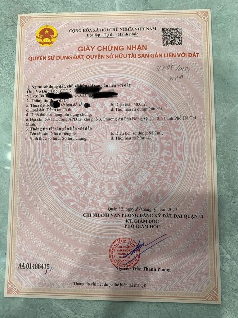 CC bán nhà SHR An Phú Đông Quận 12, giáp Gò Vấp giá tốt - Ảnh 2