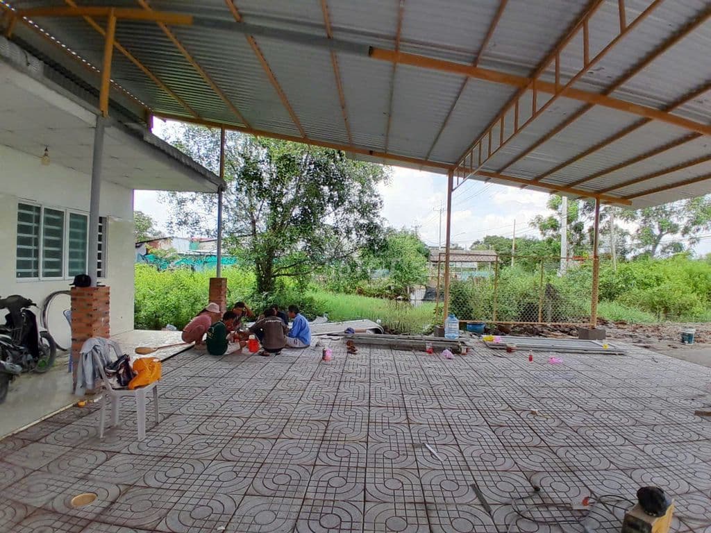 Bán đất thổ cư 1245m2 mặt tiền Lý nhơn xã An thới đông, có nhà 180m2