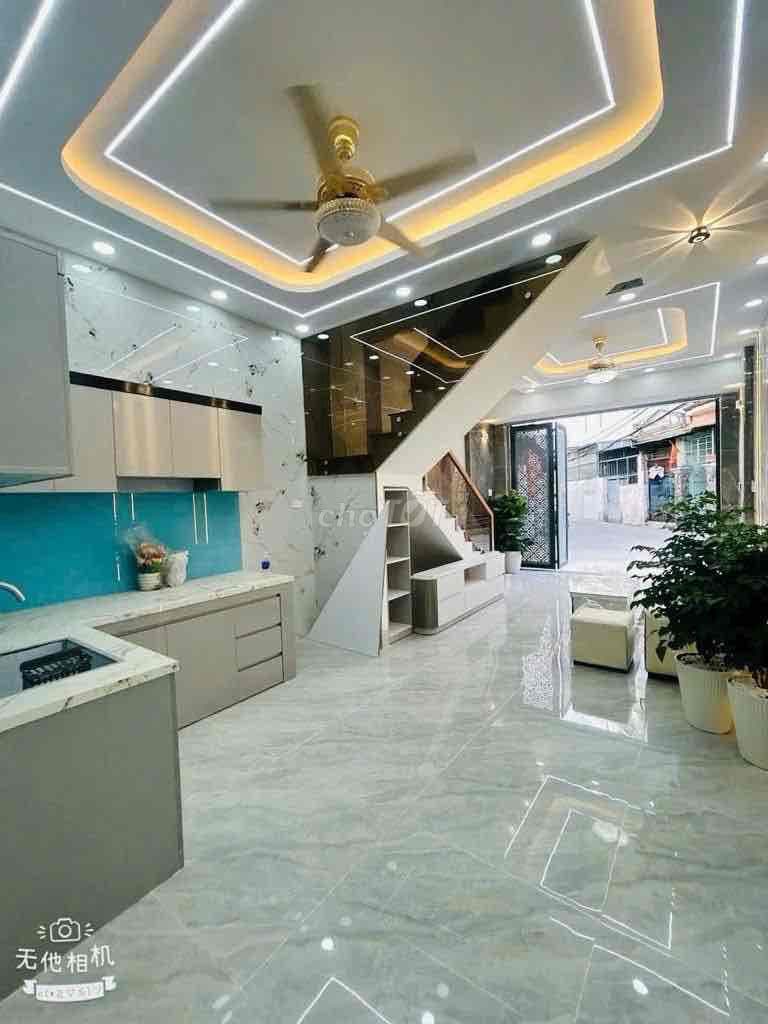 BÁN NHÀ HUỲNH THỊ HAI Q12 NHÀ ĐẸP HẺM OTO TẶNG FULL NỘI THẤT 3,9 TỶ - Ảnh 2