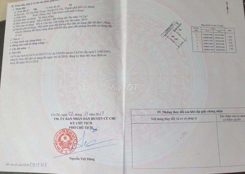 cần bán lại miếng đất Củ Chi chỉ 900TR - Ảnh 2