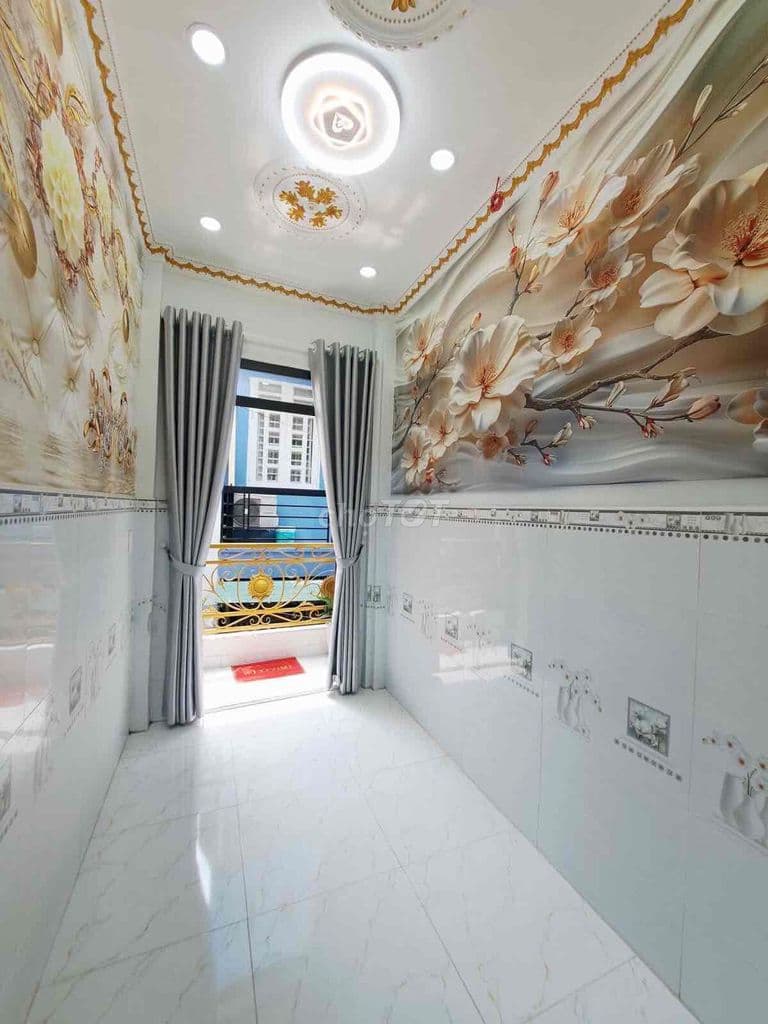Bán nhà Tân Hoà Đông giáp ranh Q6 nhà xây mới có sẵn nội thất 2 x 10 ( - Ảnh 2