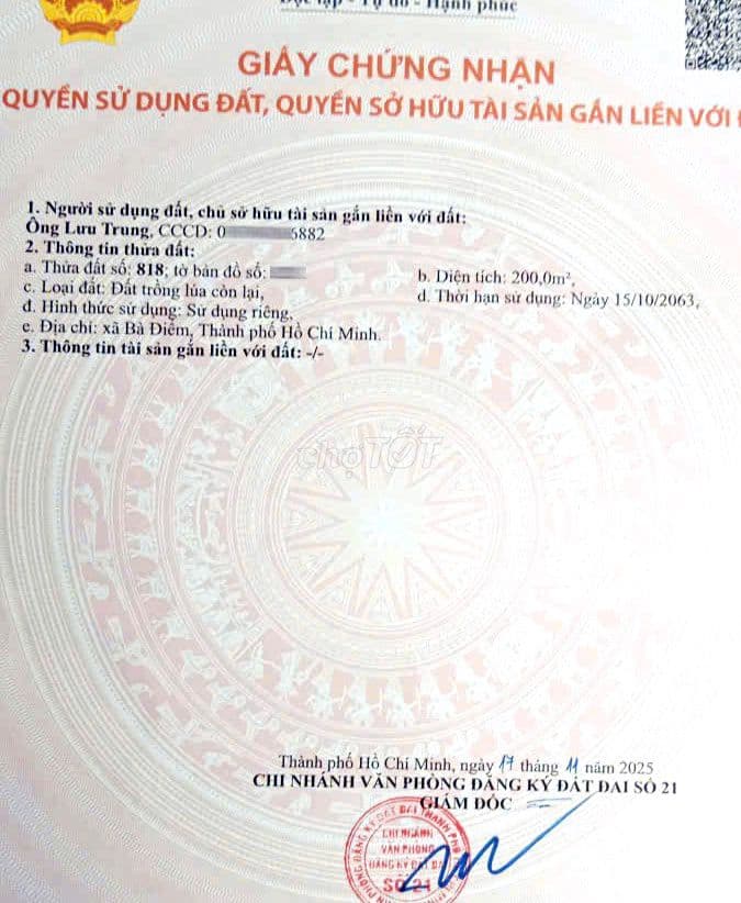 ĐẤT HẺM 4M DƯƠNG CÔNG KHI BÀ ĐIỂM - Ảnh 3