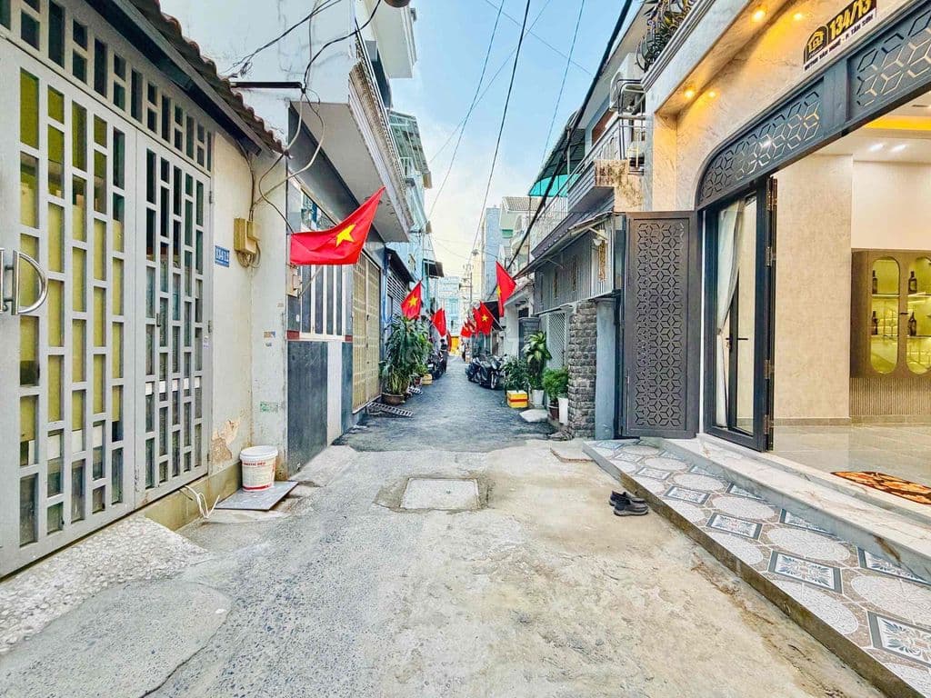nhà đúc 2 tấm huỳnh văn nghệ phường 15 tân bình dt: 90m2 - Ảnh 2