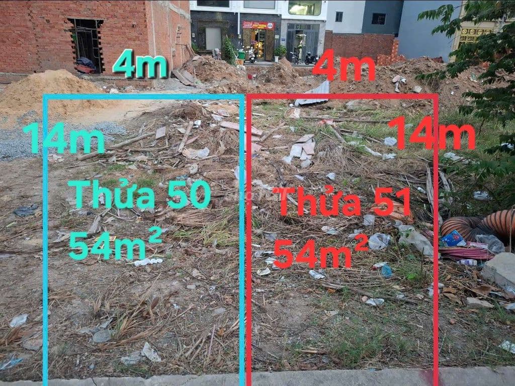 📢 2 LÔ THỔ CƯ LIỀN KỀ 54M²- 4X14M. QL1A, BÌNH TÂN GIÁ TL .4,7 TỶ/ LÔ - Ảnh 2