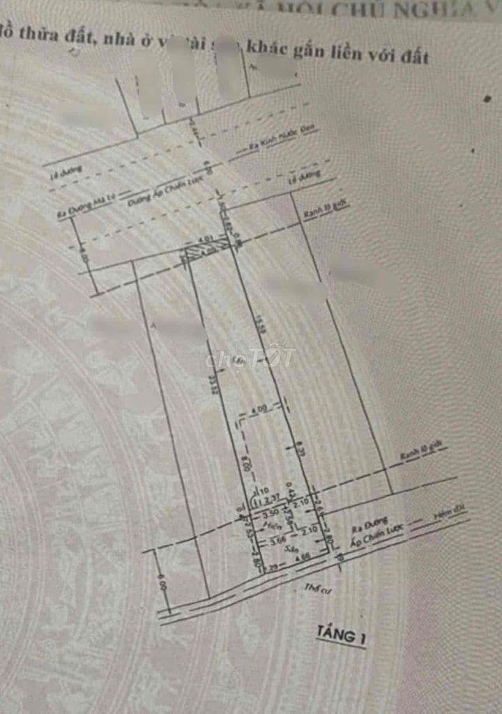 Nhà Nát Mặt Tiền Ấp Chiến Lược Gần Chợ Gò Xoài - Ảnh 2