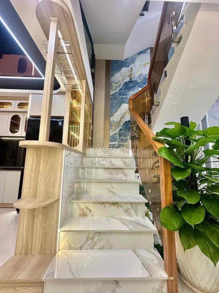 Gấp Giảm 400 triệu Còn 6ty200 ngan 4x15 nhà 4 lầu 5 phòng ngủ Hẻm 7 M - Ảnh 3