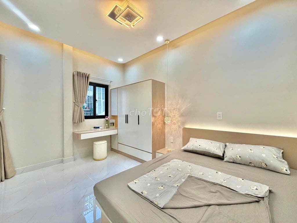 NHÀ MỚI 3 TẦNG PHAN VĂN TRỊ - DTSD 70M2 -SÁT HÊM XE HƠI NHỈNH 4 TỶ - Ảnh 3