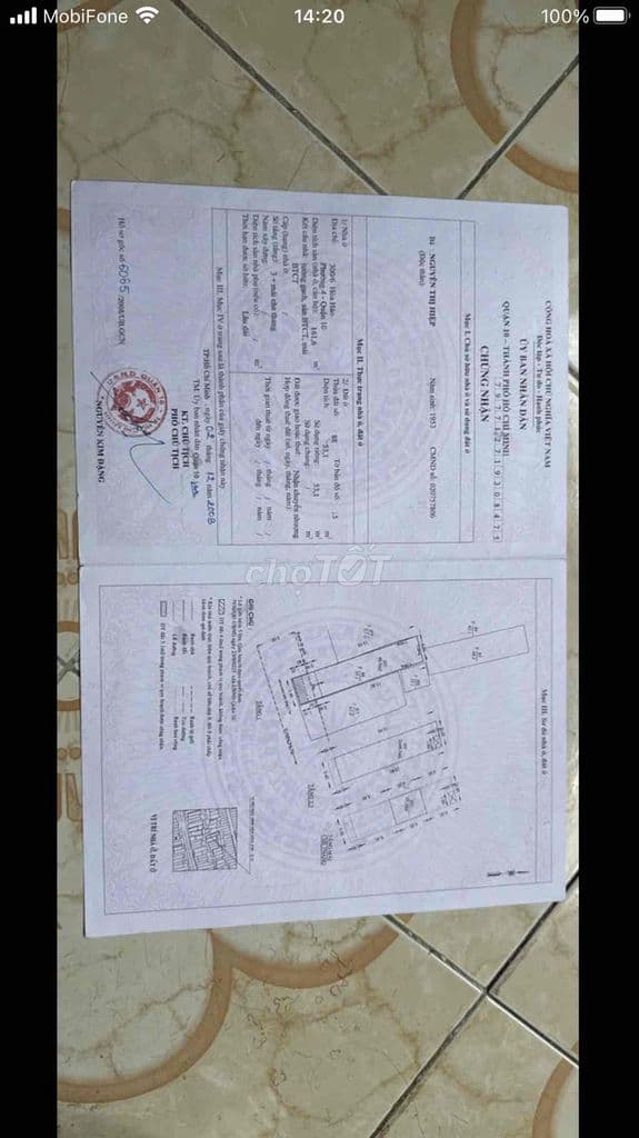 Nhà Hẻm 3m sỏ 300/6 Hoà Hảo Q 10 51m2 Giấy Tó Đầy Đủ Khu Phố Văn Hoá - Ảnh 2