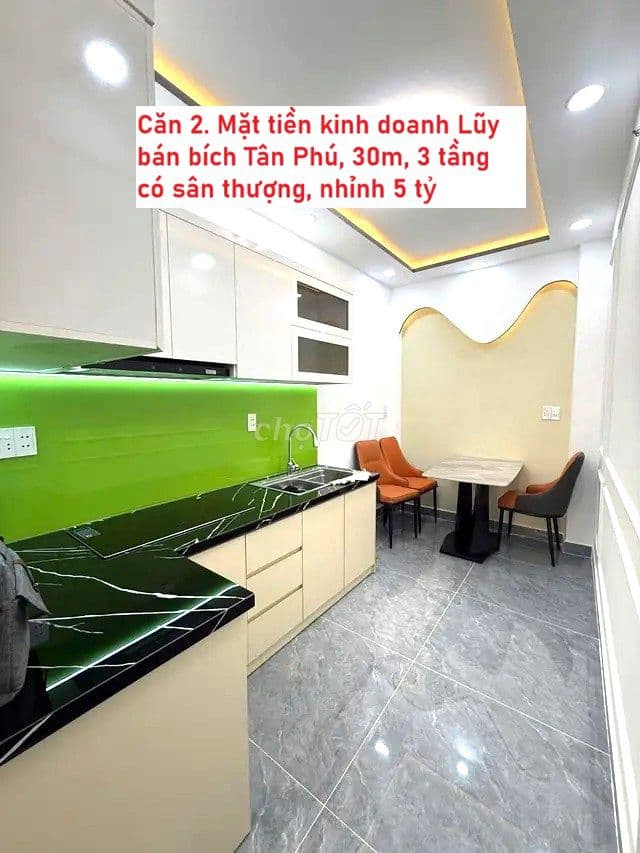 TỔNG CÁC CĂN 5-6 TỶ HẺM XE HƠI TÂN PHÚ - - Ảnh 2