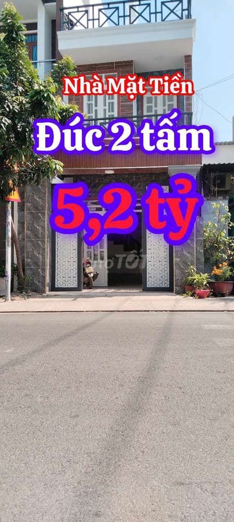 BÁN NHÀ MẶT TIỀN 4M X 22M ẤP 5 XÃ BÀ ĐIỂM MỚI