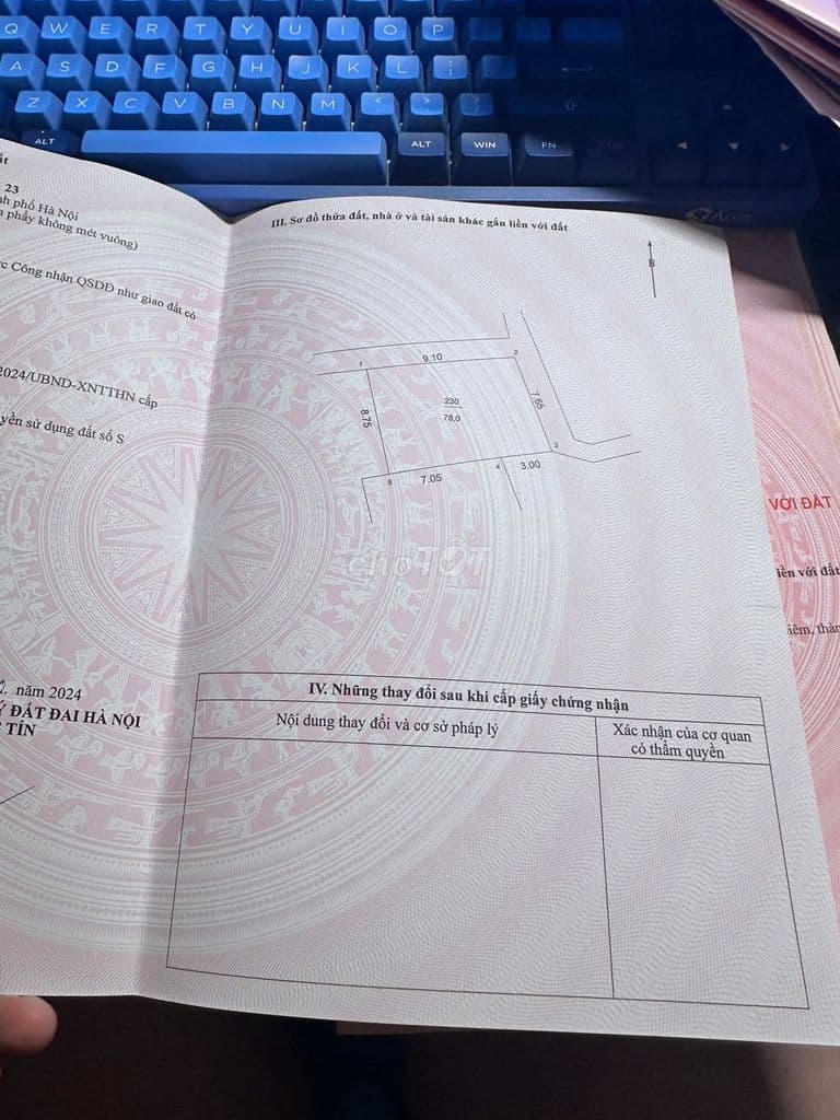 bán đất thôn Đan Nhiễm, gần S.Nhuệ, tâm khu A VinOlympic, Ko Dính QH