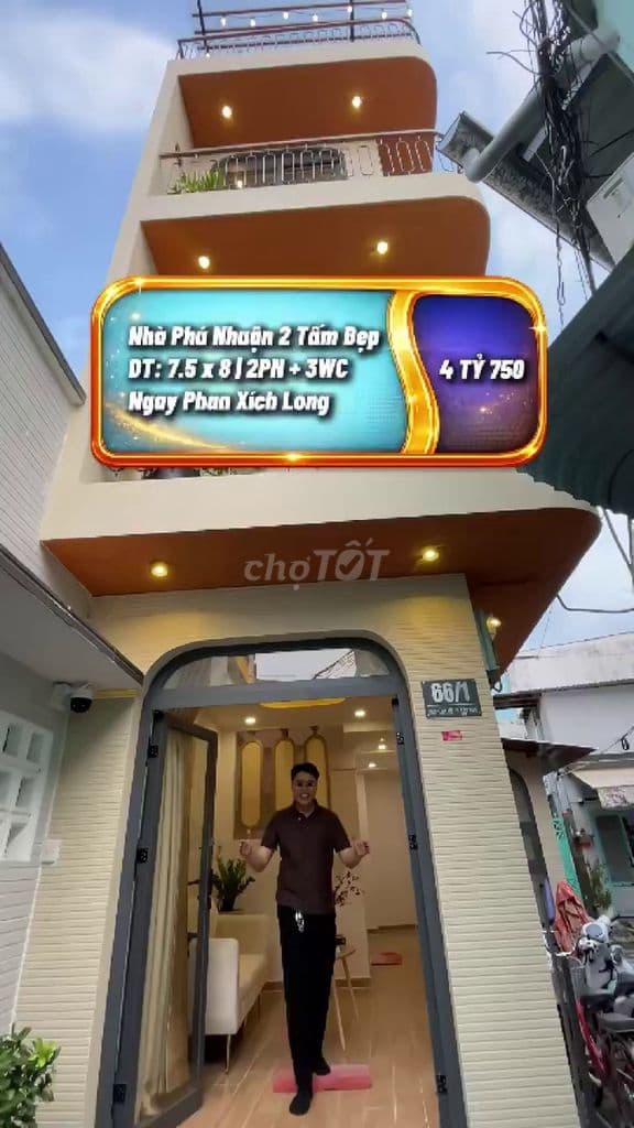 Bán nhà Phú Nhuận 4 tầng mới đẹp, sát phố ẩm thực, giáp Q1, giá 4 tỷ