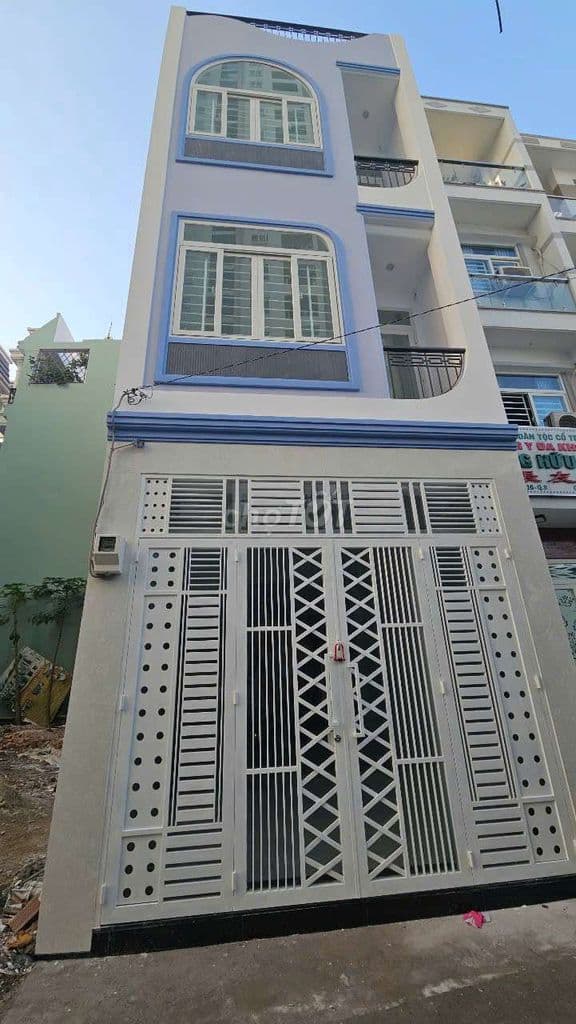 nhà mới xây hẻm nhựa 6m An Dương Vương 4x11 1 trệt 2 lầu 1T