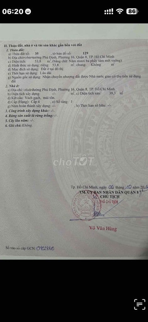 nhà bán mặt tiền đường phú định quận 8 - Ảnh 3
