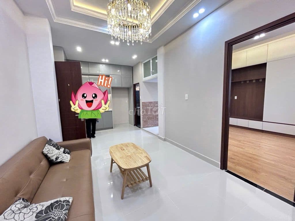 CC Bùi Minh Trực P6 Q8, 45,3m2 SHR Căn góc 2PN lầu 1 tiện di chuyển