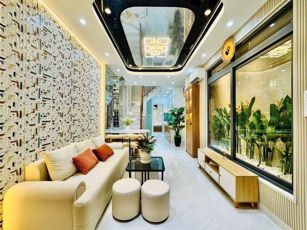 NHÀ FULL NỘI THẤT CÓ PN TẦNG TRỆT ĐI BỘ RA VICOM PHAN VĂN TRỊ