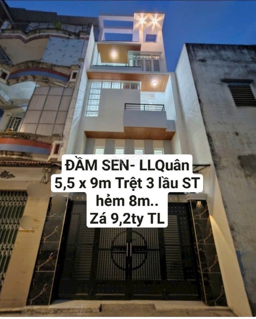 NHÀ BA THÁNG HAI 4,7 X 11M TRỆT 3 TẦNG ĐÚC ST ĐƯỜNG MT HẺM NHỰA 7M - Ảnh 2