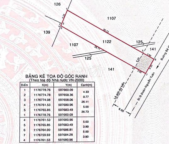HẺM 8M ĐÂT 152M2 ĐOÀN NG. TUẤN NGAY TRƯỜNG QUY ĐỨC - Ảnh 2