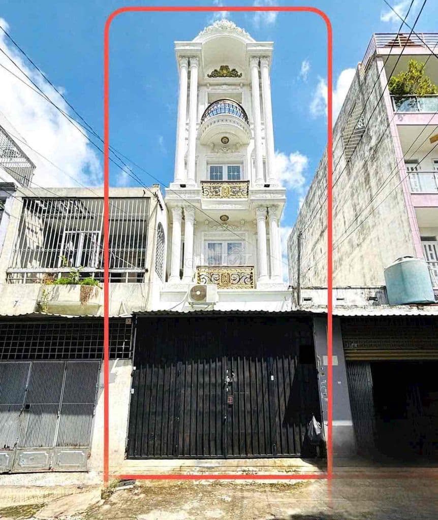 Bán Gấp Nhà Mới 1 Trệt 3 Lầu Hẻm Xe Tải Gần Aeon Tân Phú Giá Chỉ 9.9T