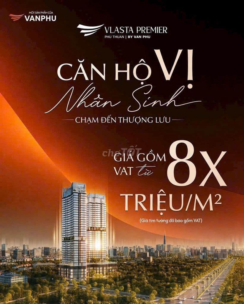 NHẬN BOOKING VLASTA PREMIER SƠ HỮU CĂN HỘ 3PN QUẬN 7 CHỈ VỚI 8xTr/m2