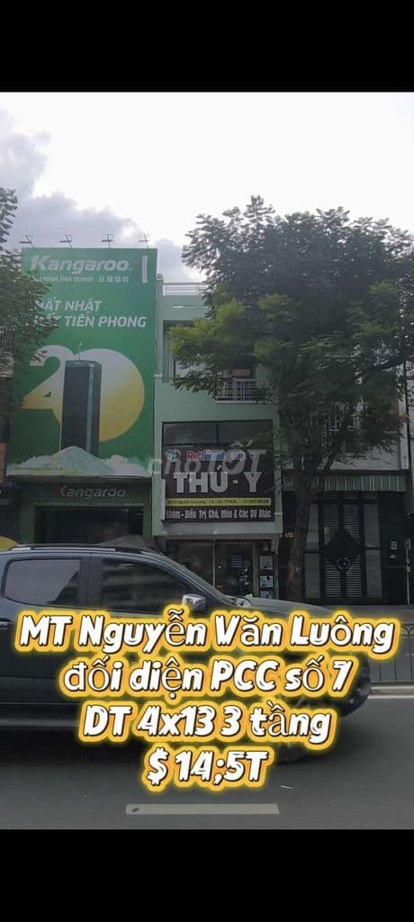 Mặt tiền 413 Nguyễn Văn Luông 4x12.5 3 lầu