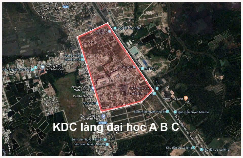 Bán Lô Đất KDC Làng Đại Học Phước Kiển Nhà Bè