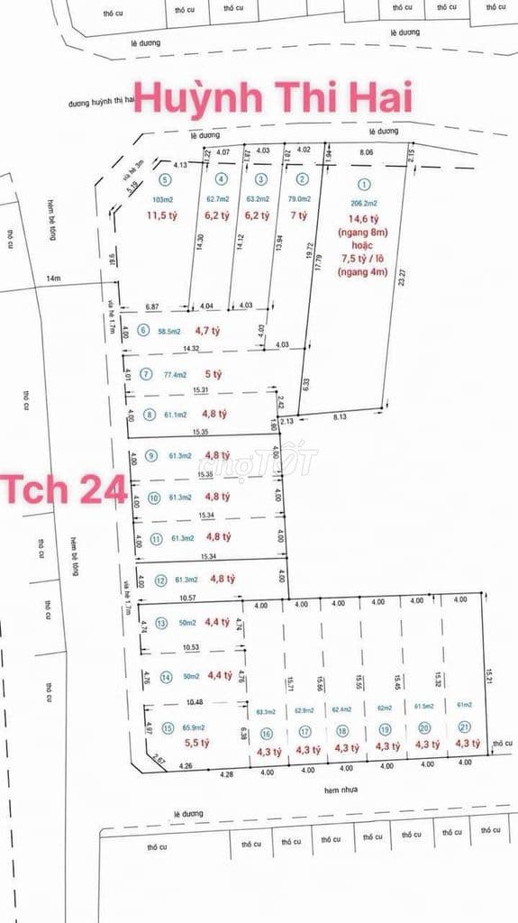 Đất Mặt Tiền Huỳnh Thị Hai. Vị trí kinh doanh sầm uất - Ảnh 2