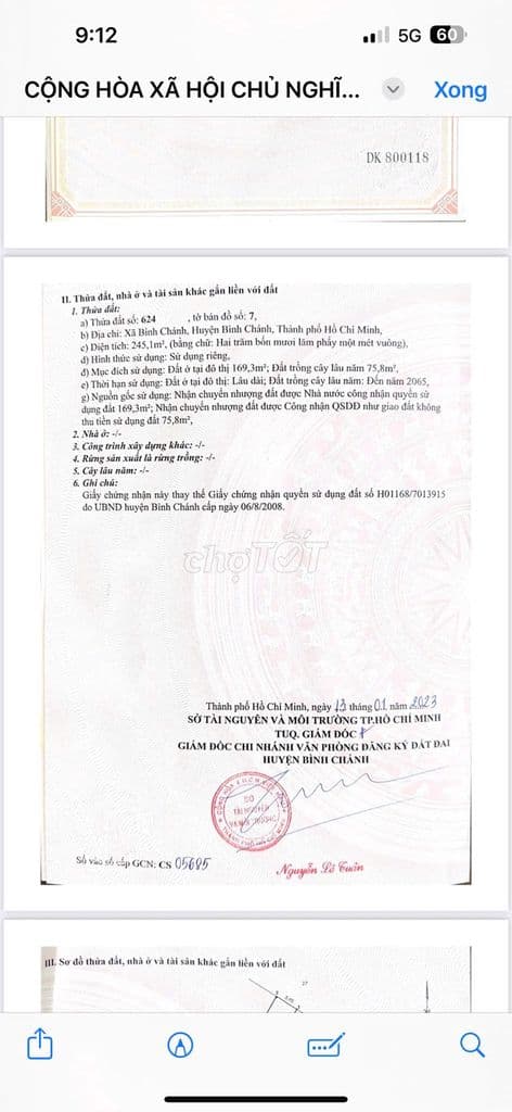 Bán đất thổ cư mặt tiền đường Hoàng Phan Thái, 300m2 giá 11ty