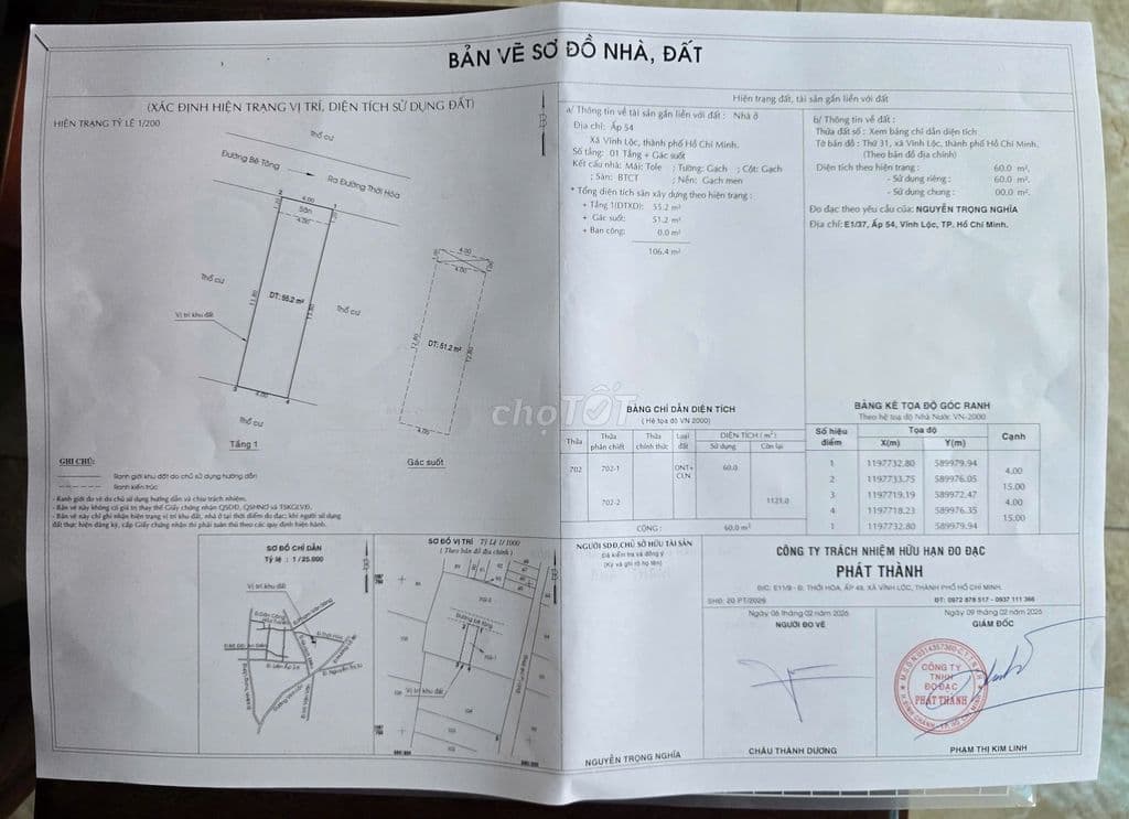 3% ACE nhà / Thới Hòa, hẻm 4m, dt :4*15 trệt + lầu 2PN, 2WC, PK, bếp