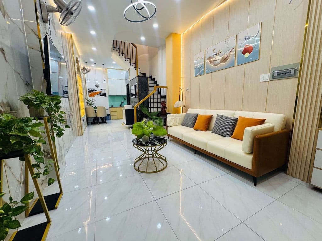 lô góc hai mặt hẻm ô tô né Nhau Quang Trung Gò Vấp 39 mét vuông 4 tầng - Ảnh 2