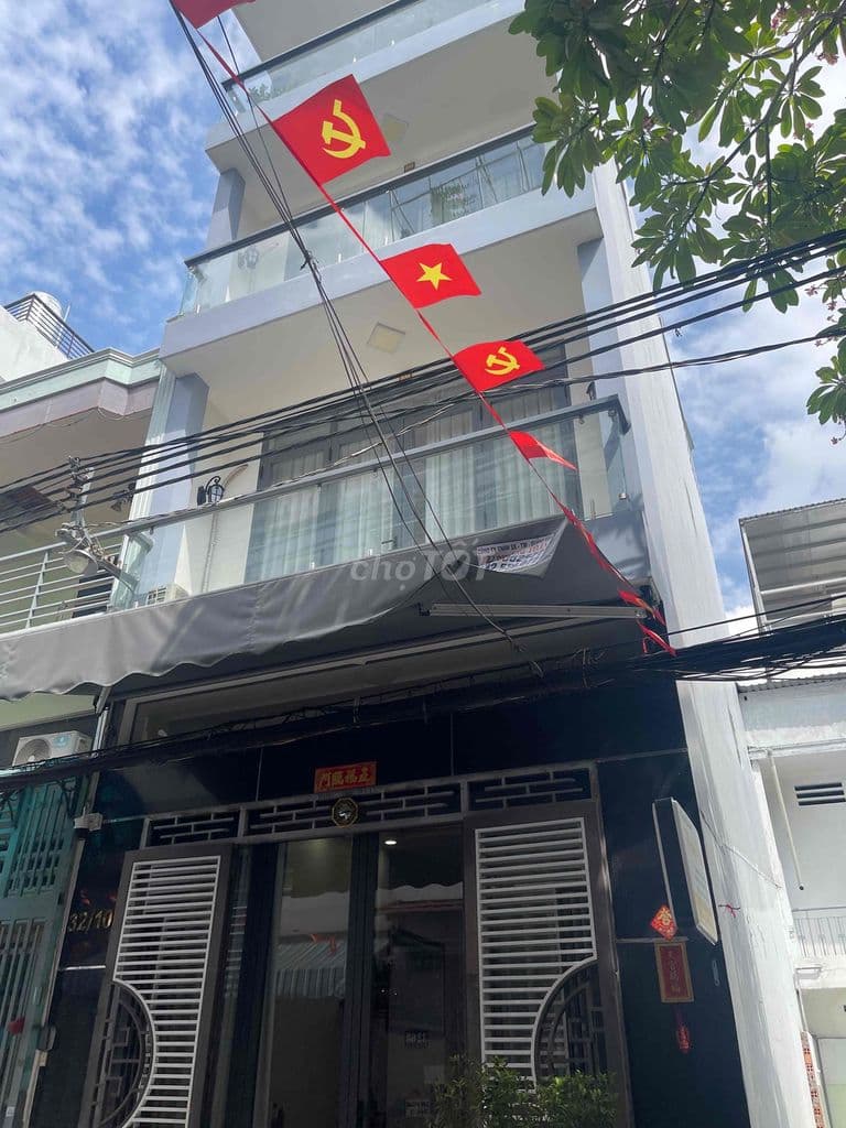 Hẻm 10m Bình Thới giáp q.10, 4,8x14m, 5 Tầng tiện ở gđình Giá 11.6 Tỷ