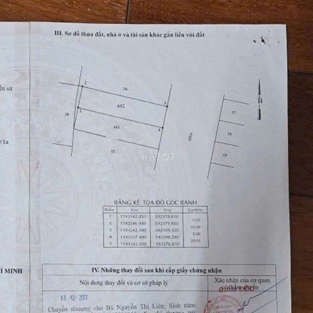 Đường 12m có lề Tân Kỳ Tân Quý khu phân lô VIP 5x20m 100m2 chỉ 77tr/m2