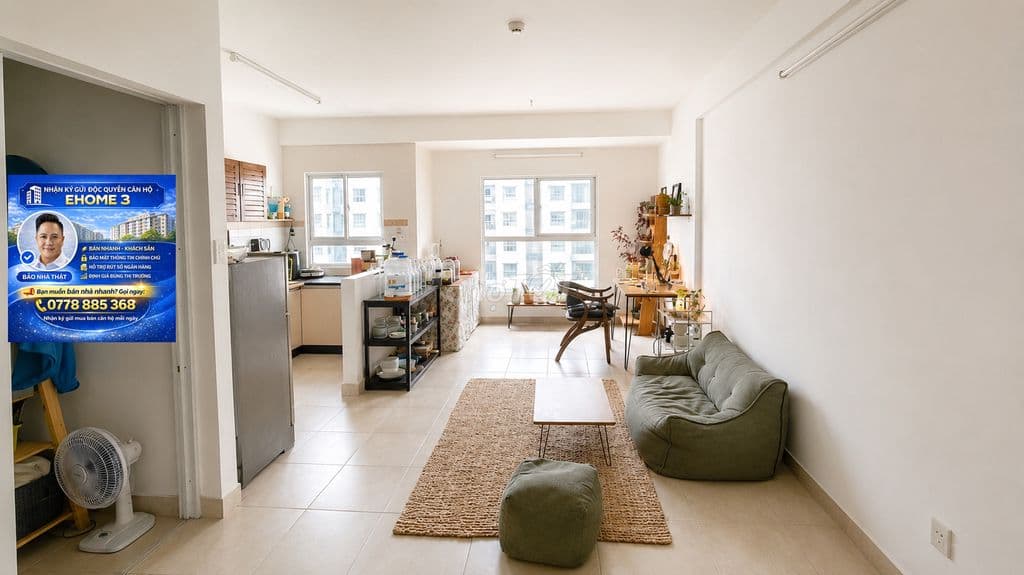 Bình Tân - Ehome3 đã có sổ hồng -50m2 view xanh mátTầng trung- 2tỷ xíu