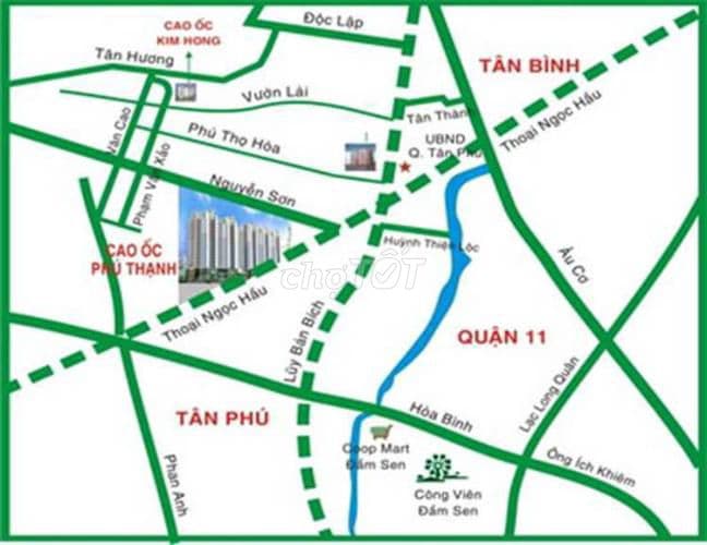 Bán Căn hộ CC Phú Thạnh 90 m 2 - Phú Thạnh Tân Phú - 3 phòng ngủ