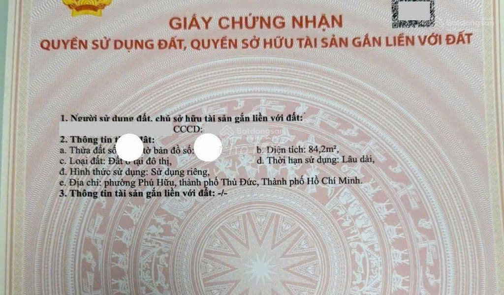 Bán đất 84,2m2 tại đường Số 980, Phú Hữu, Q9, giá 6 tỷ - Ảnh 3