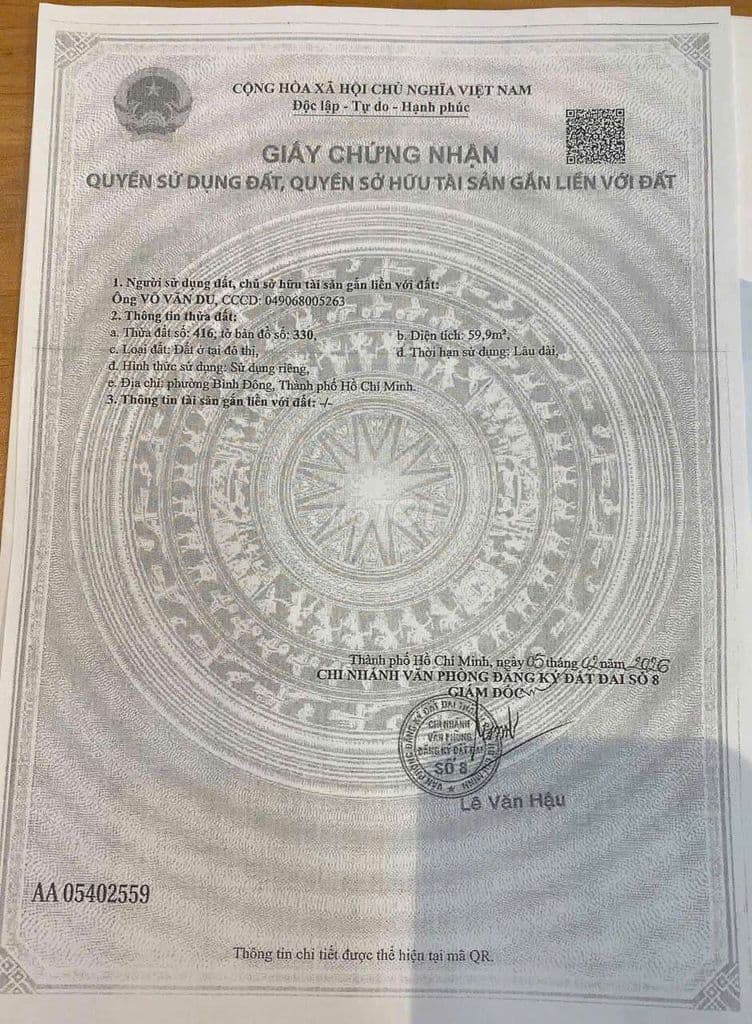 đất 4x15 đường Phạm Thế Hiển, Phường 7 quận 8, 3.99 tỷ - Ảnh 2