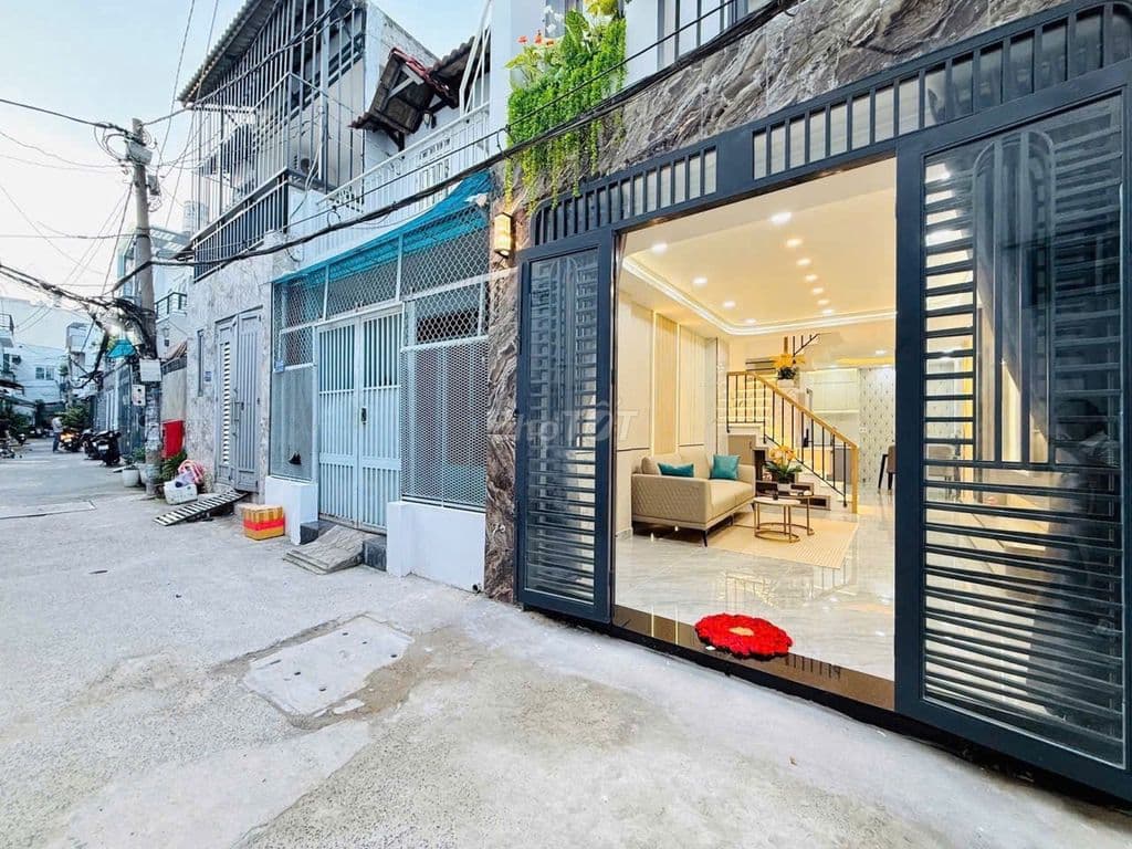 Nhà mới hẽm 6m CX Phú Lâm A, 48m2, 2 tầng, 2 PN, kế bên trường Lam Sơn - Ảnh 2