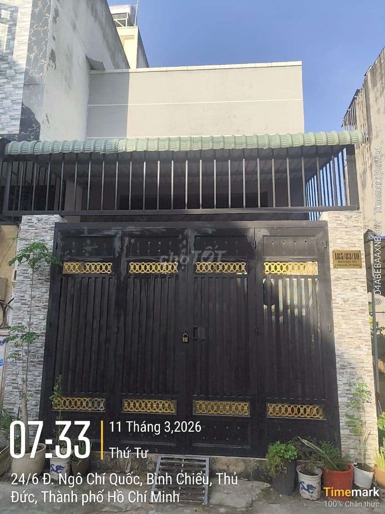 Cho thuê nhà 2 tầng , ngô chí quốc 51.6 m2 giá 6.5tr/ tháng-không tl - Ảnh 2