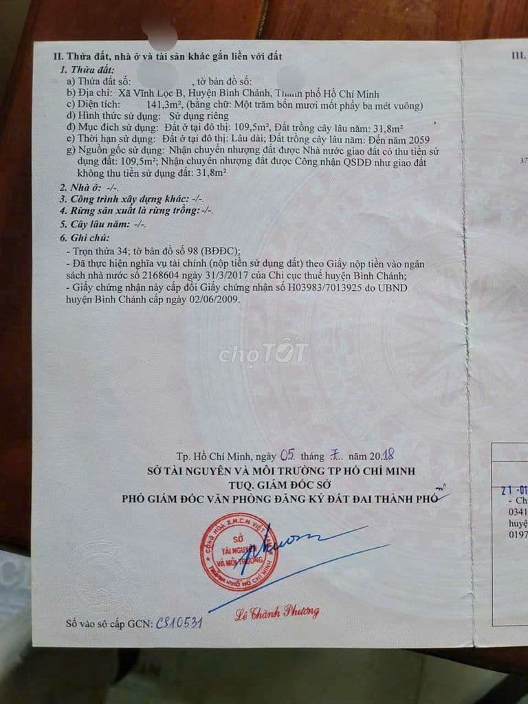 GẤP BÁN CHỈ 4,4 TỶ- LÔ ĐẤT MẶT TIỀN VÕ VĂN VÂN - DT. 4 X 36 (141M2) - Ảnh 2