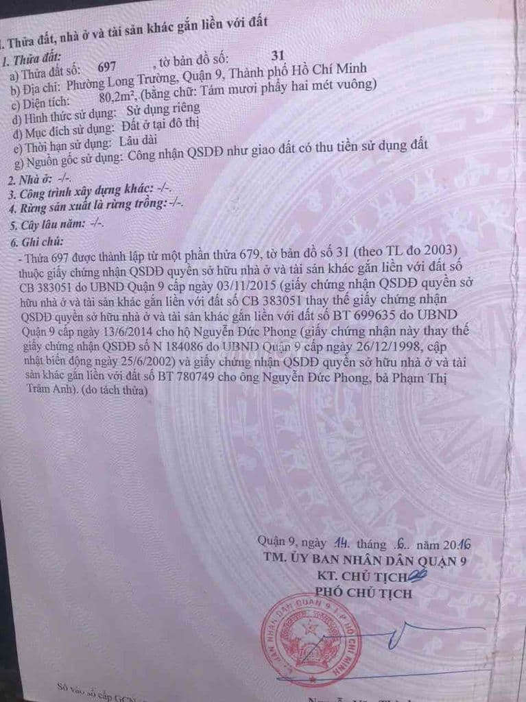 Bán đất hẻm xe hơi gần đường Nguyễn Xiển