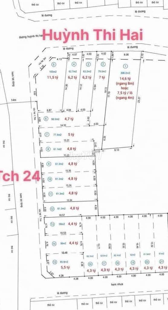 Đất 4,02 x 20m Mặt tiền Huỳnh Thị Hai. Đoạn gần Nguyễn Ảnh Thủ - Ảnh 2