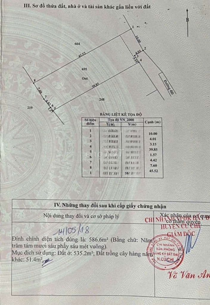 Bán nhanh lô đất thổ cư 100% giá rẻ 9tr/m2 cho AC có nhu cầu