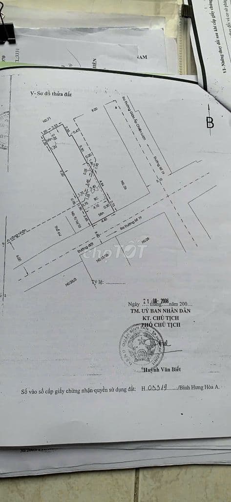 Nhà bán HXH 26/2 Ấp Chiến Lược P BHH A. DT: 4,4 x 16,5m 1 Lầu