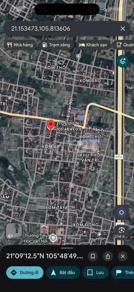 bán lô đất 43.3m2 gần cầu Nhật Tân