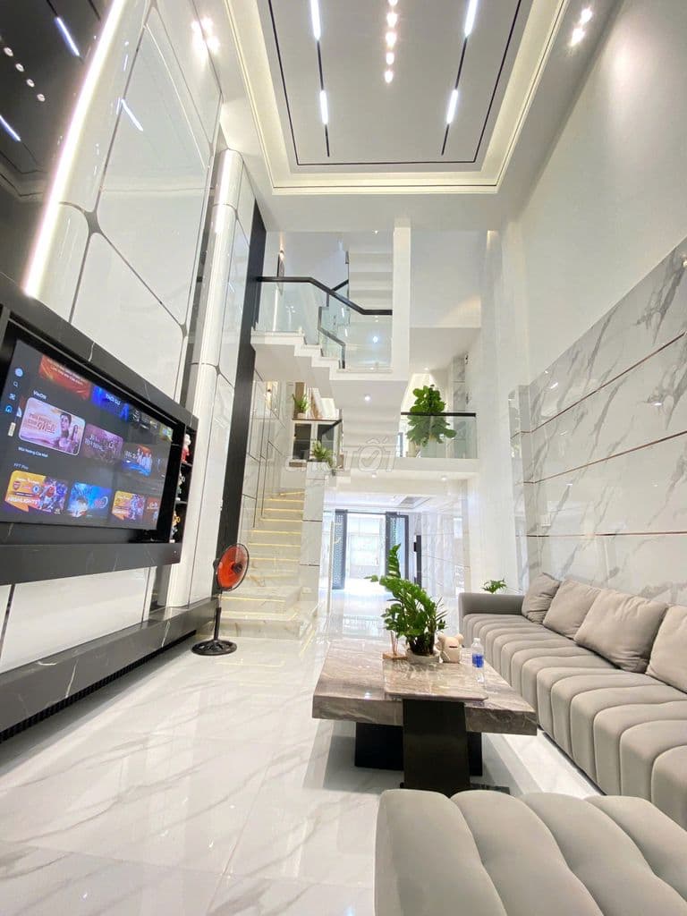 Nhà mới 5 Tấm Khu Đồng Bộ cao cấp, Full nội thất 4x15m Hẻm nhựa đẹp 8m