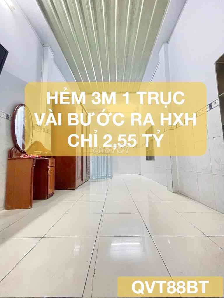 Nhà hẻm 1 trục, vài bước ra HXH, trung tâm Tân Bình, Lạc Long Quân, 2x