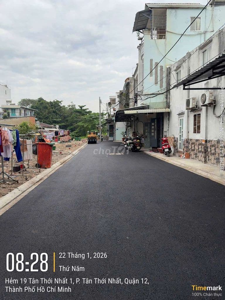 Đất Tân Thới Nhất 1 Ngay Trường Nguyễn Thị Định dt 4x17 giá 4.3 tỷ